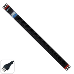 MULTIPRESA PER ARMADIO RACK 19" 6 X ITA/SCHUKO CON MAGNETOTERMICO CON SPINA SCHUKO | WP RACK WPN-PDU-I02-12