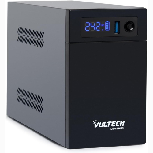 UPS 1000VA GRUPPO DI CONTINUITÀ VULTECH UPS1000VA-LFP LINE INTERACTIVE CON SCHERMO LED - BATTERIA LITIO FERRO FOSFATO LIFEPO4