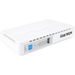 VULTECH UPS30PW-DC BIANCO MINI UPS 30W 30 WATT GRUPPO DI CONTINUITÀ PORTATILE PER ROUTER WIRELESS MODEM TELECAMERA POWER BANK SMARTPHONE BATTERIA 8800MAH INPUT 100-240 VAC USB 5V DC 9V/12V POE