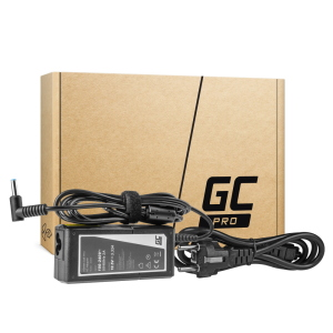 ALIMENTATORE COMPATIBILE PER NOTEBOOK HP 90W 19,5V 3,33 65W GREEN CELL AD49P MISURE CONNETTORE : TONDO CON PERNO (4,5-3,0 MM)