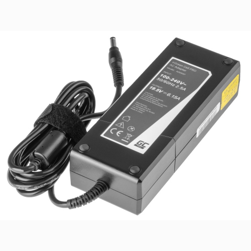 ALIMENTATORE COMPATIBILE PER NOTEBOOK LENOVO FUJITSU 120W 19,5V 6,15A ROTONDO 5,5-2,5 MM GREEN CELL AD69AP