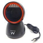 LETTORE LASER SCANNER PER CODICI A BARRE QR 1D 2D A MANI LIBERE DA TAVOLO EWENT EW3450