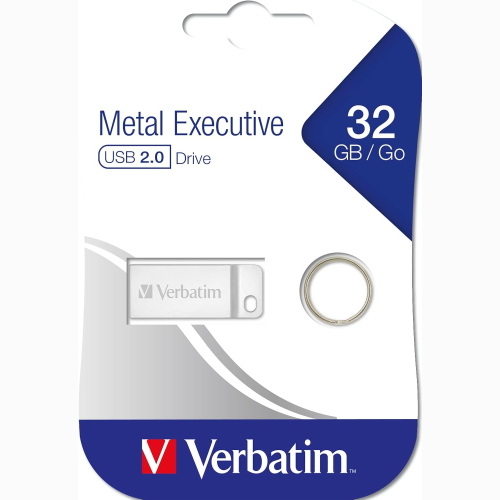 MEMORIA PENDRIVE USB VERBATIM 32GB 98749 EXECUTIVE DI METALLO USB 2.0