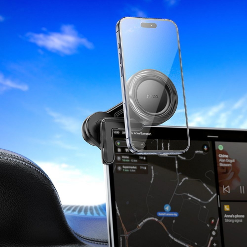 SUPPORTO PER SMARTPHONE PER AUTO CON CALAMITA MAGNETICA COMPATIBILE MAGSAFE HOCO H57 NERO GRIGIO