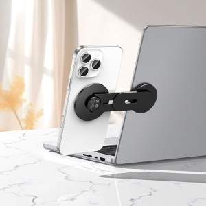SUPPORTO PER SMARTPHONE PER AUTO CON CALAMITA MAGNETICA CON FISSAGGIO SU RETRO DELLO SCHERMO COMPATIBILE MAGSAFE HOCO H93 NERO