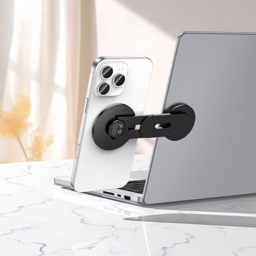 SUPPORTO PER SMARTPHONE PER AUTO CON CALAMITA MAGNETICA CON FISSAGGIO SU RETRO DELLO SCHERMO COMPATIBILE MAGSAFE HOCO H93 NERO