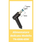 ALIMENTATORE COMPATIBILE PER NOTEBOOK HP 65W 19,5V 3.33A PLUG 4.5 3.0 1.0 MM TECNONEW TN-6506-65W