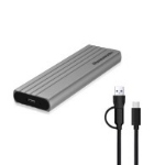 BOX ESTERNO PER SSD M.2 NVME GEN.2 USB 3.2 CAVO USB TYPE-C + USB-A | TECNONEW TN-E320