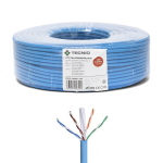 MATASSA BOBINA CAVO LAN ETHERNET 100 METRI CAT.6 UTP CCA VERDE ALLUMINIO RIVESTITO DI RAME | VELAMP LAN6U-100