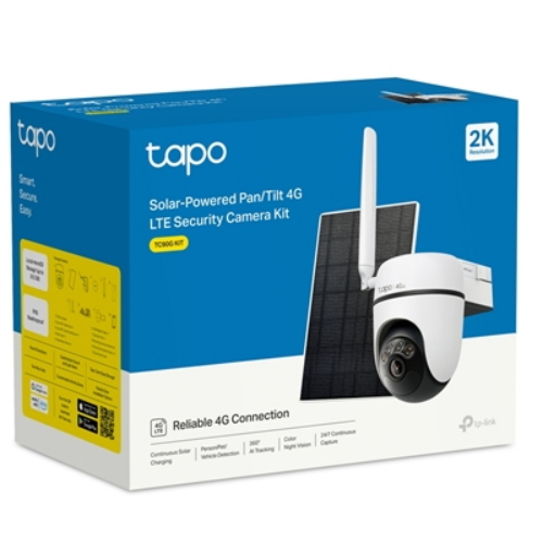 KIT TELECAMERA 2K 4G LTE MOTORIZZATA A BATTERIA CON PANNELLO SOLARE TP-LINK TAPO TC90G-KIT