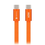 CAVO DATI DA TYPE-C A TYPE-C 1,2 METRI QC4.0 3A 60W ARANCIONE | FORCELL CCFN23