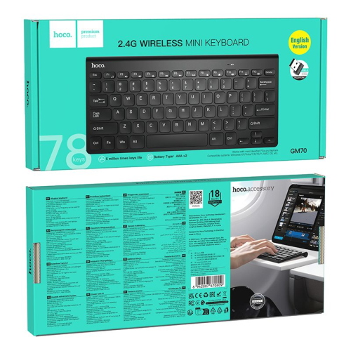 TASTIERA WIRELESS HOCO GM70 NERA