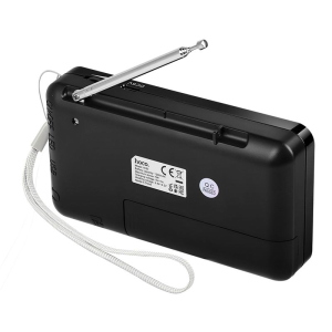 RADIO FM BLUETOOTH E MP3 CON MICROSD ALTOPARLANTE 5W, FUNZIONA A BATTERIA RICARICA TYPE-C | HOCO HI50 NERA