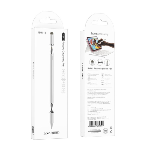PENNA STILO PASSIVA 3 IN 1 HOCO GM111 COLORE BIANCA