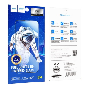 PELLICOLA HD 5D GUARDIAN VETRO TEMPERATO PER IPHONE 15 / 16 NERO (G14) HOCO