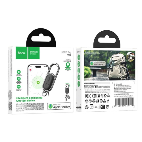 LOCALIZZATORE COMPATIBILE CON APPLE TROVA IL MIO HOCO E91J NERO