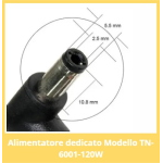 ALIMENTATORE PER TELECAMERA TECNONEW TN-6001-60W 12V 5A 5,5/2,5MM