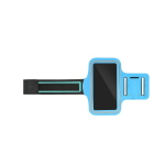FASCIA DA BRACCIO CON ELASTICO PER SMARTPHONE SPORTIVA AZZURRA