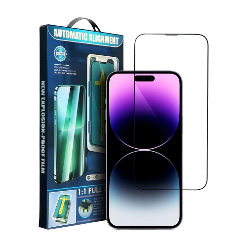 PELLICOLA HD 5D FULL GLUE VETRO TEMPERATO PER IPHONE 15 + APPLICATORE HOCO