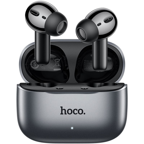 AURICOLARI CUFFIE CON MICROFONO BLUETOOTH TWS + ENC + TRADUTTORE AI  HOCO EQ27 METAL GREY