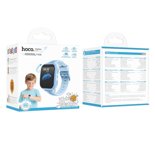 SMARTWATCH OROLOGIO HOCO 1.69" 4G GPS SMARTWATCH PER BAMBINI CON FUNZIONE CHIAMATA Y108 BLUE