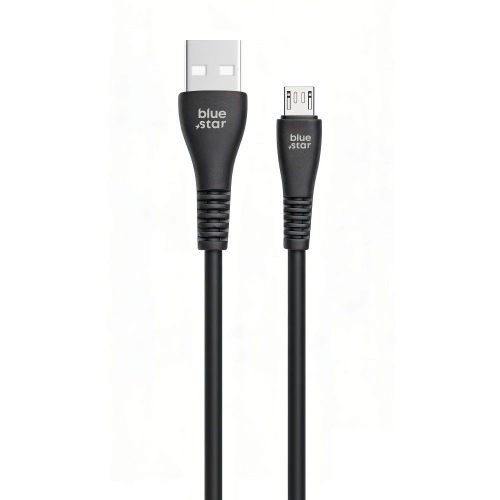 CAVO DATI USB A MICROUSB 1 METRO 2A 12W NERO | BLUE STAR PJ-DG3-A