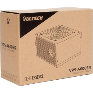 ALIMENTATORE VULTECH VPS-A600ER 600W CON VENTOLA DA 12CM TERMOREGOLATA - RETAIL SERIE ESSENCE