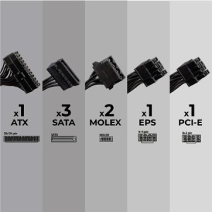 ALIMENTATORE VULTECH VPS-A600ER 600W CON VENTOLA DA 12CM TERMOREGOLATA - RETAIL SERIE ESSENCE