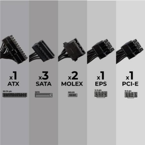ALIMENTATORE VULTECH VPS-A600ER 600W CON VENTOLA DA 12CM TERMOREGOLATA - RETAIL SERIE ESSENCE