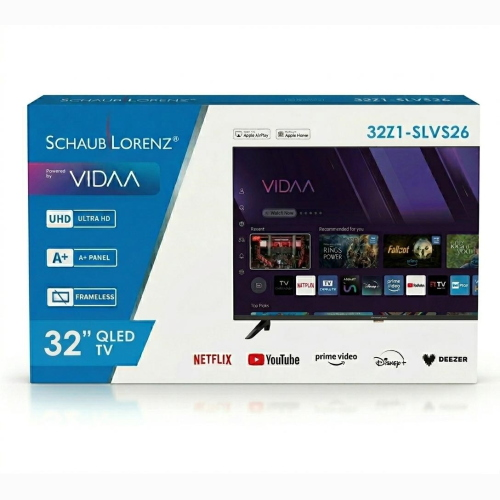 TV QLED 32" SCHAUBLORENZ 32L1-SLVS26 SMART TV HD VIDAA ITALIA BLACK