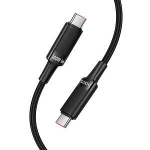 CAVO DATI DA TYPE-C A TYPE-C 1,20 METRI 120CM PD 5A 100W NERO | HOCO U153 EXTREME