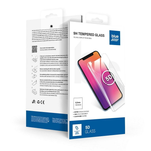 PELLICOLA HD 5D VETRO TEMPERATO FULL GLUE PER SAMSUNG A37 5G (COMPATIBILE CON CUSTODIA) | BLUE STAR