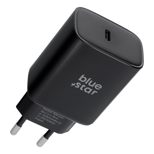 ALIMENTATORE CARICABATTERIE PER TELEFONO TYPE-C AVS (IPHONE 17/18 PRO/PRO MAX) SFC2.0 3A 60W BLUE STAR TFB-SFC-60W NERO